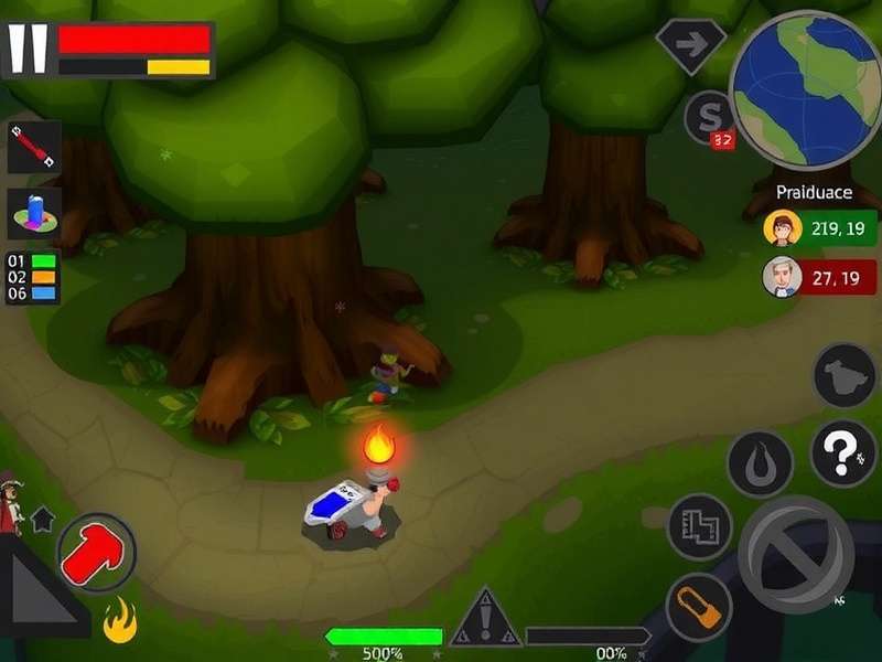 Intense Shield Defense Battle in Woodland Shield Champion Woodland Shield Champion Gameplay Screenshot